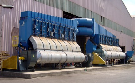 180,000 cfm dust collection system